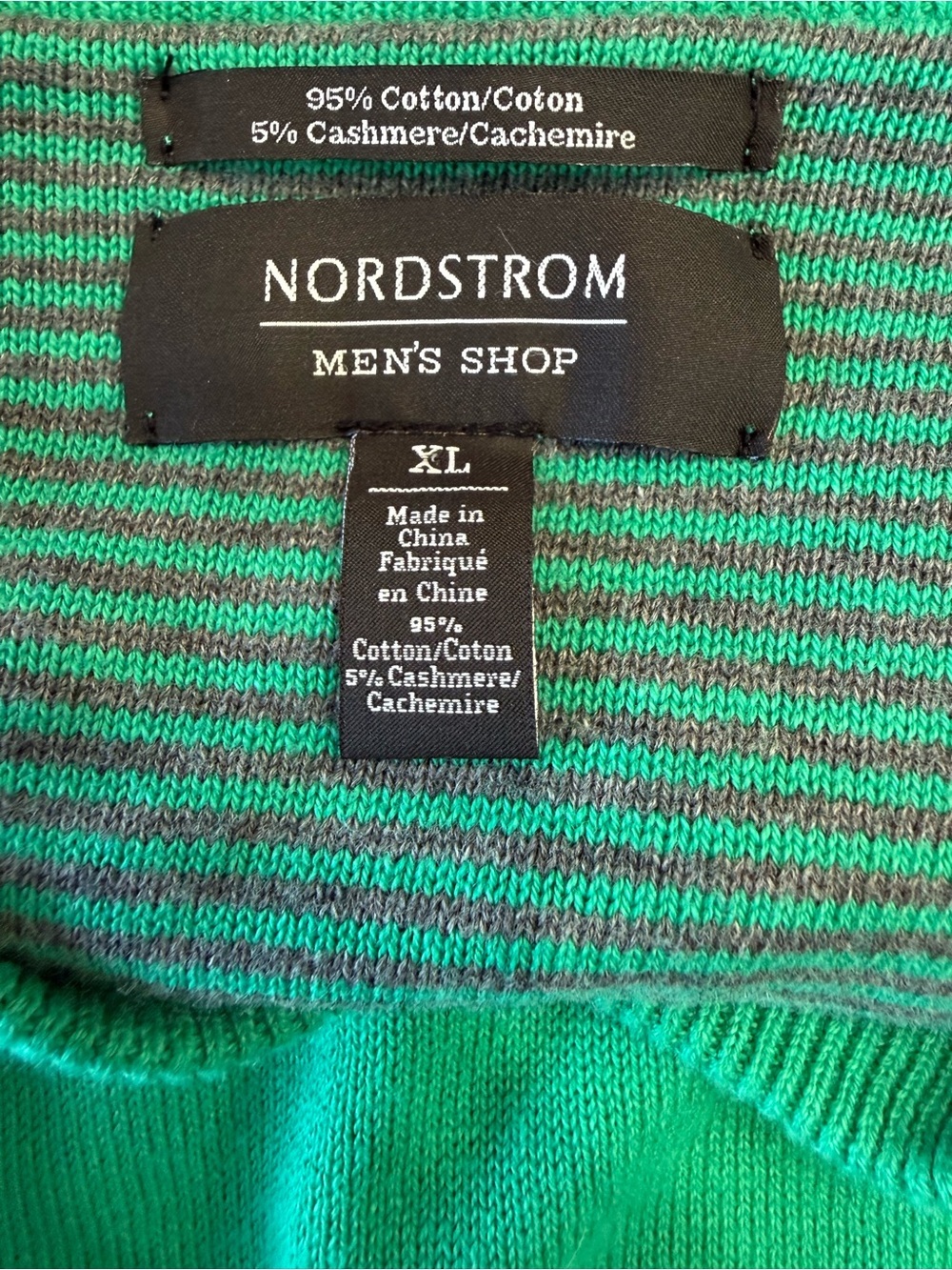 Nordstrom Cashmere Blend V Neck Sweater Size Xl View 3